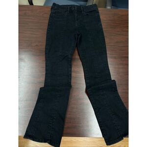 American Eagle Black Next Level Stretch Hi-Rise Skinny Kick Size 4 Short